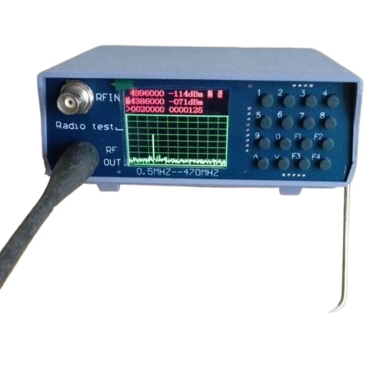 U/V UHF VHF Dual Band Simple Spectrum Analyzer with Tracking Source 136-173MHz 400-470MHz RF Signal Test Tool