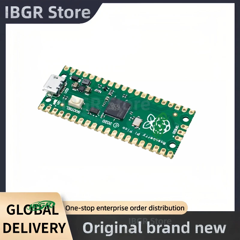 

Официальная плата Raspberry Pico RP2040, двухъядерный микрокомпьютер с низким энергопотреблением, высокопроизводительный процессор с поддержкой MciroPython
