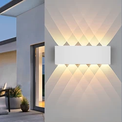 LED Wall Light Waterproof IP65 Outdoor Wall Lamp Garden Porch Light Decor Garden Yard Bathroom Bedroom Living Room AC85-265V