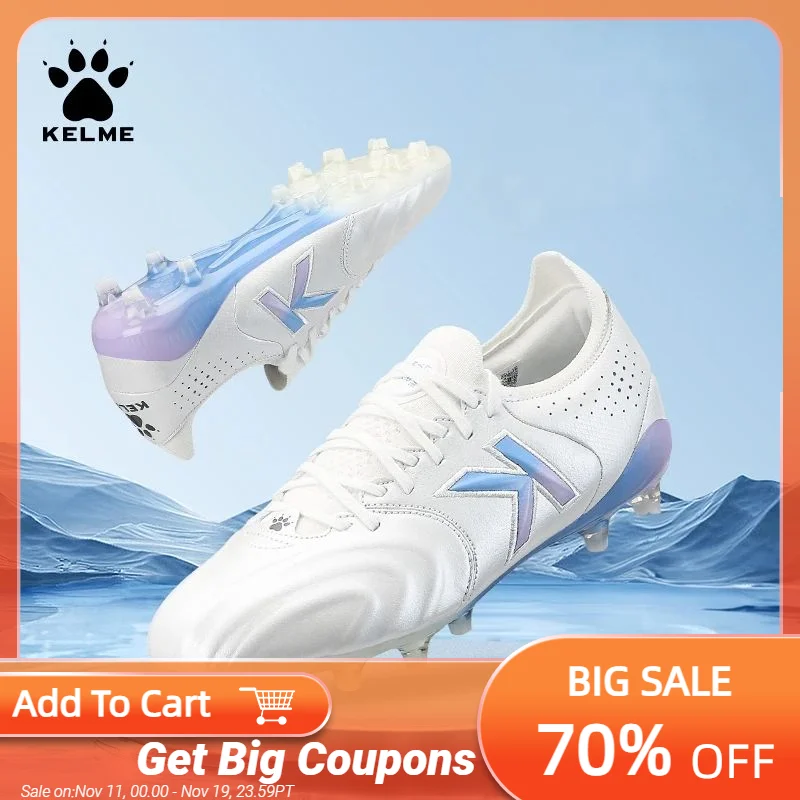 

Kelme Professional Match футбольные бутсы из кожи кенгуру Fg противоскользящие футбольные бутсы Ag повседневные тренировочные футбольные бутсы в помещении