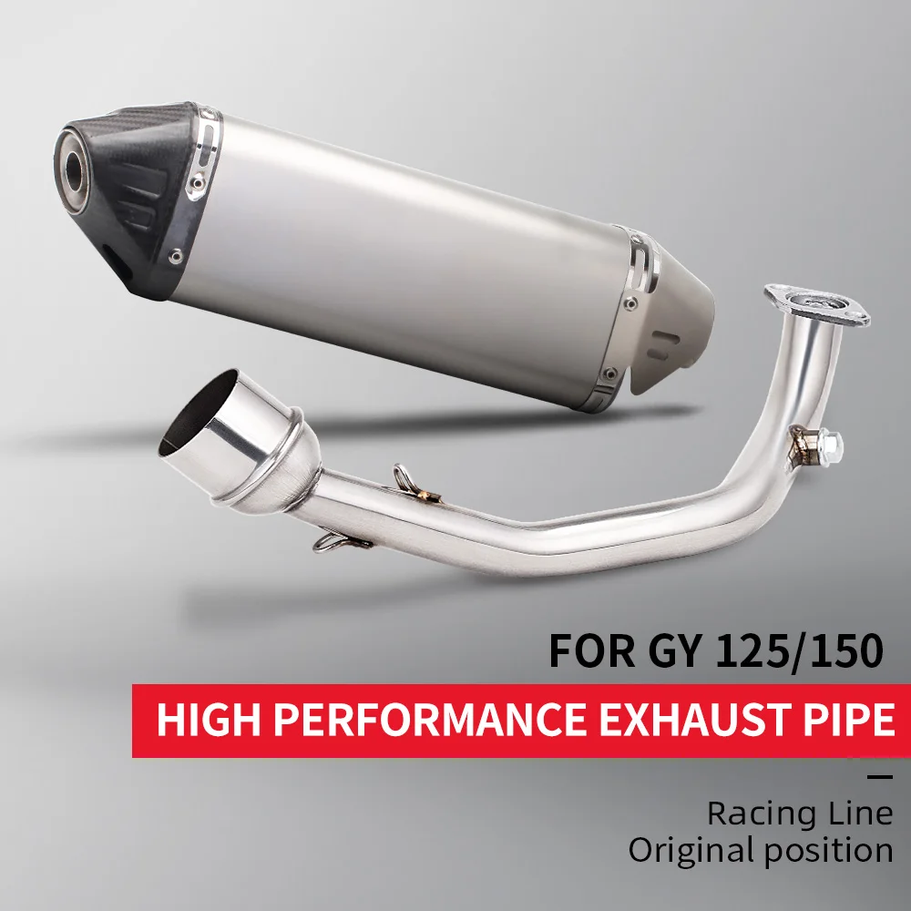 

Motorcycle Exhaust Muffler middle connection pipe Original position complete systems for GY6 125 GY6 150