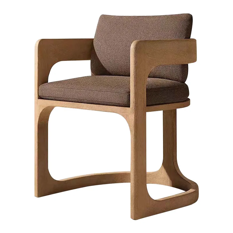 

Outdoor teak dining chair waterproof sunscreen garden terrace leisure Nordic courtyard balcony sofa combination high-end