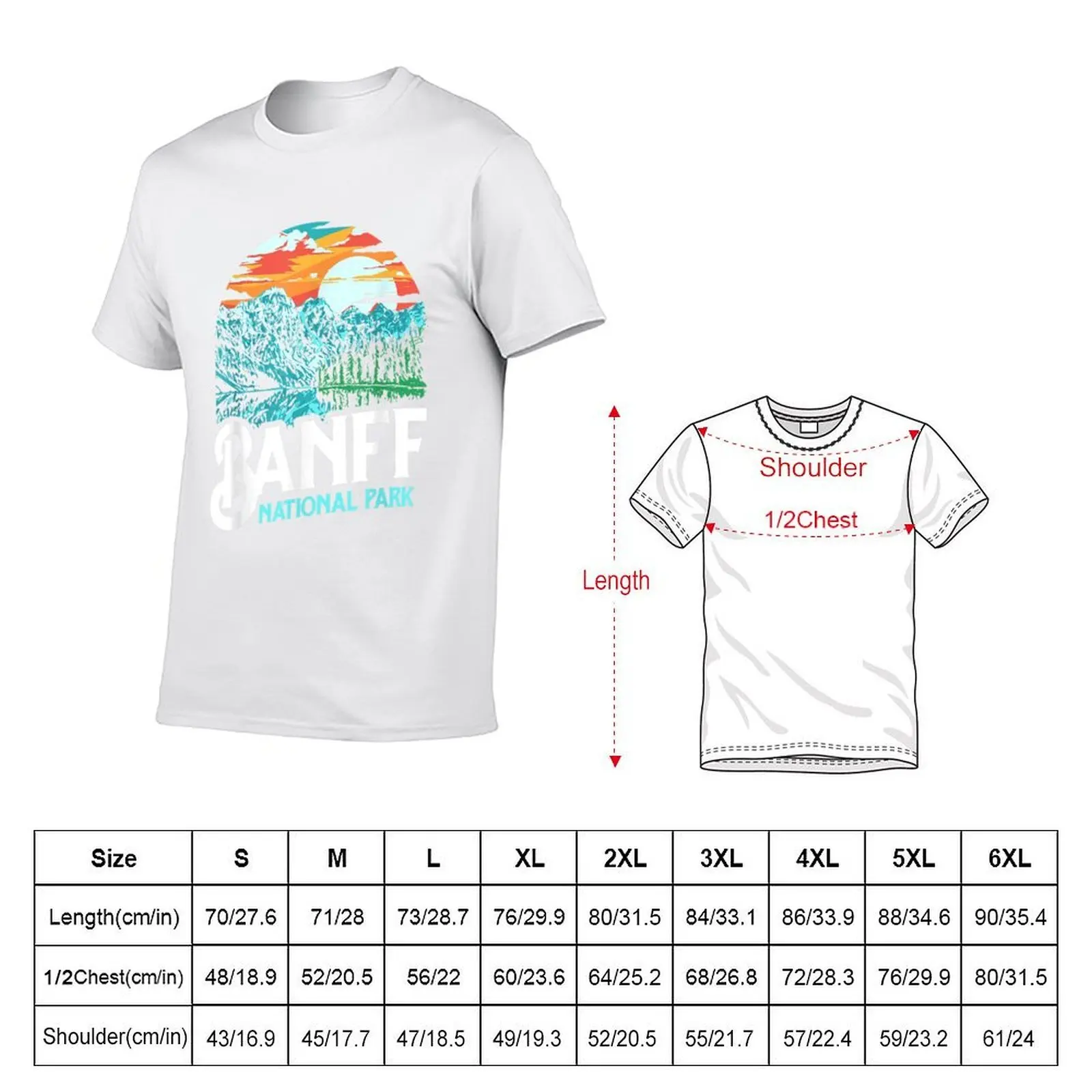 Banff National Park Lake Louise Canada Vintage T-Shirt cotton t shirts high quality graphic t shirts for man T-Shirt
