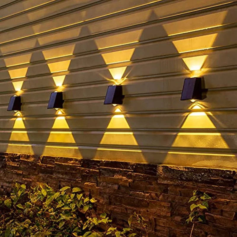 Outdoor Solar Wall-washing Lamp Household Up-and-down Luminous Courtyard Wall Lamp Waterproof LED Lamp