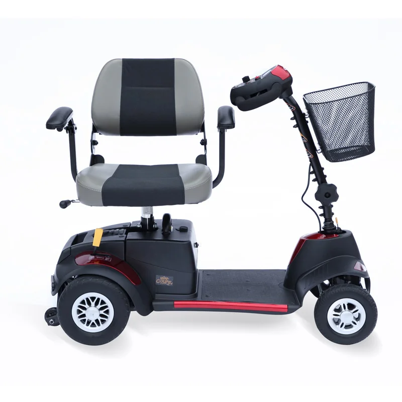 The elderly scooter four-wheeled electric vehicle for the elderly and the disabled double battery to help electric vehicle