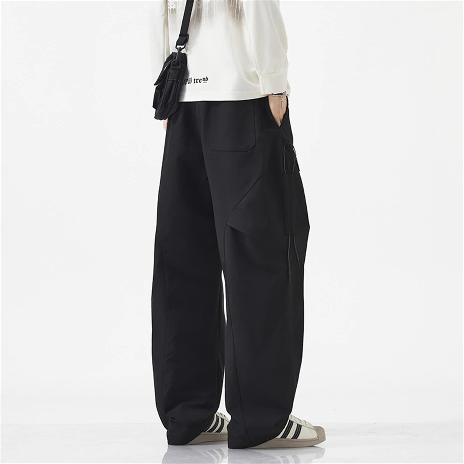 Vintage Cargo Pants Men Plus Size 9XL Straight Pants Fashion Casual Loose Trousers Male Big Size 9XL