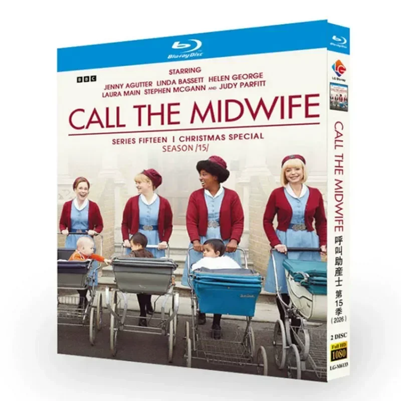 

BD Blu-ray BBC Call the Midwife Season 15 Complete TV Series Plus 2025 Christmas Special 2 Episodes 2 Discs Boxed Set