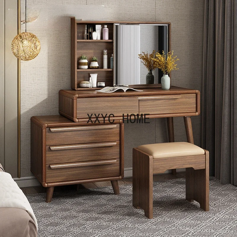 

Bedroom Retractable Cosmetic Cabinet Small Apartment Storage Internet Celebrity Ins Dresser