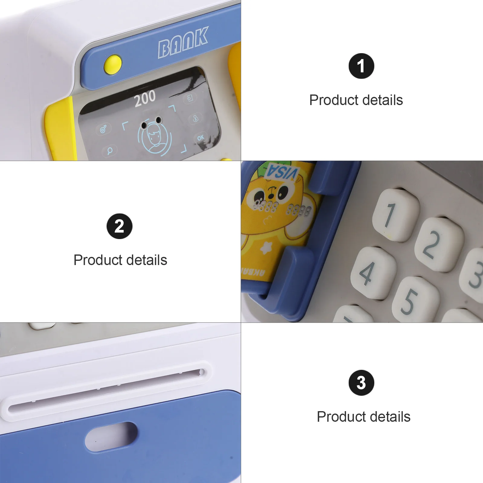 Face Recognition Atm Coin Saving Pot Multi-function Piggy Bank for Home Kids Household Plastic Creative Child