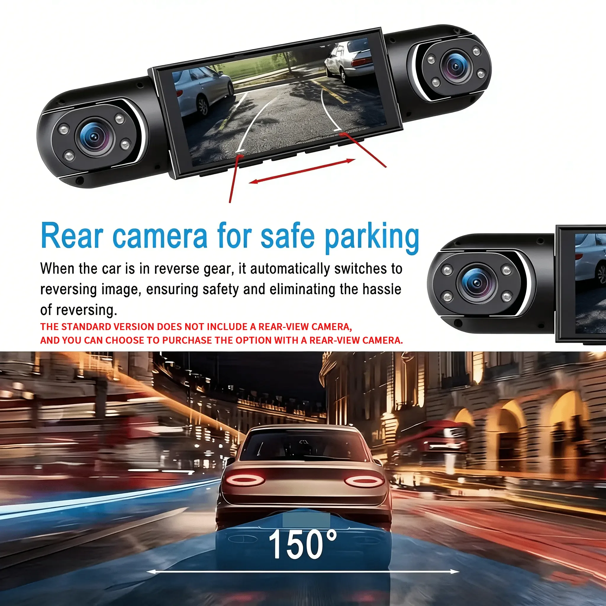 360 °   Panoramik üç kanallı a - Panoramic Dash Cam 360 incelemesi ve fiyatı
