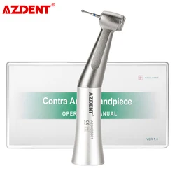 AZDENT Dental niska prędkość rękojeść 1:1 napęd bezpośredni Push button zewnętrzny Spray kątnica Fit FG 1.6mm Bur