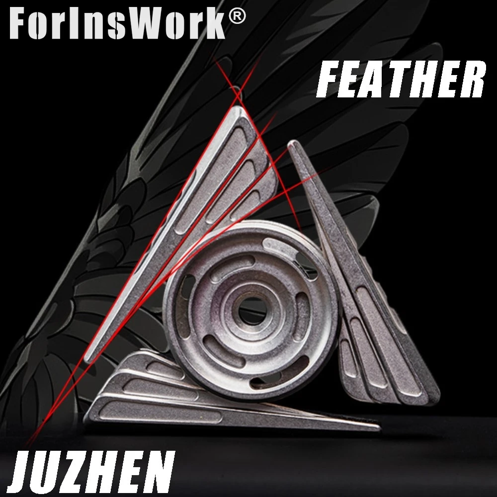 JUZHEN FEATHER FINGER SPINNER Minimalist Smooth Speed Fidget Spinner Anti Stress Toy Hand Spinner