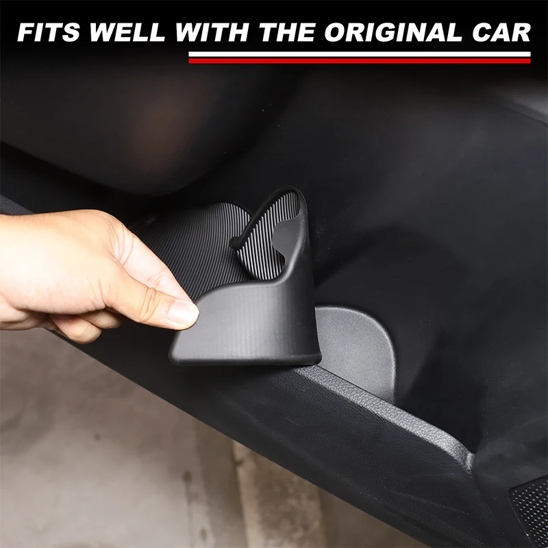 

TPE Black For Ford Ranger 2023+ Car styling car door slot pad car interior protection accessories 4Pcs