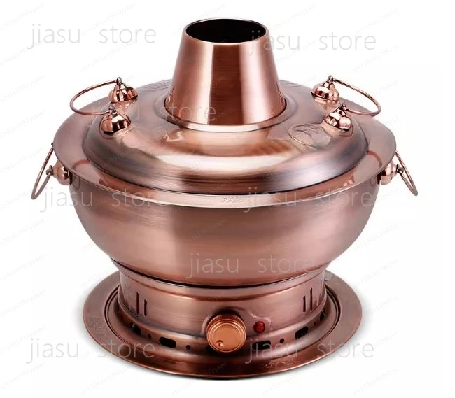 

Stainless Steel Copper-Imitation Hot Pot for Cassette Stove, Commercial Use, Suitable for Shabu-ShabuLambChickenCooking