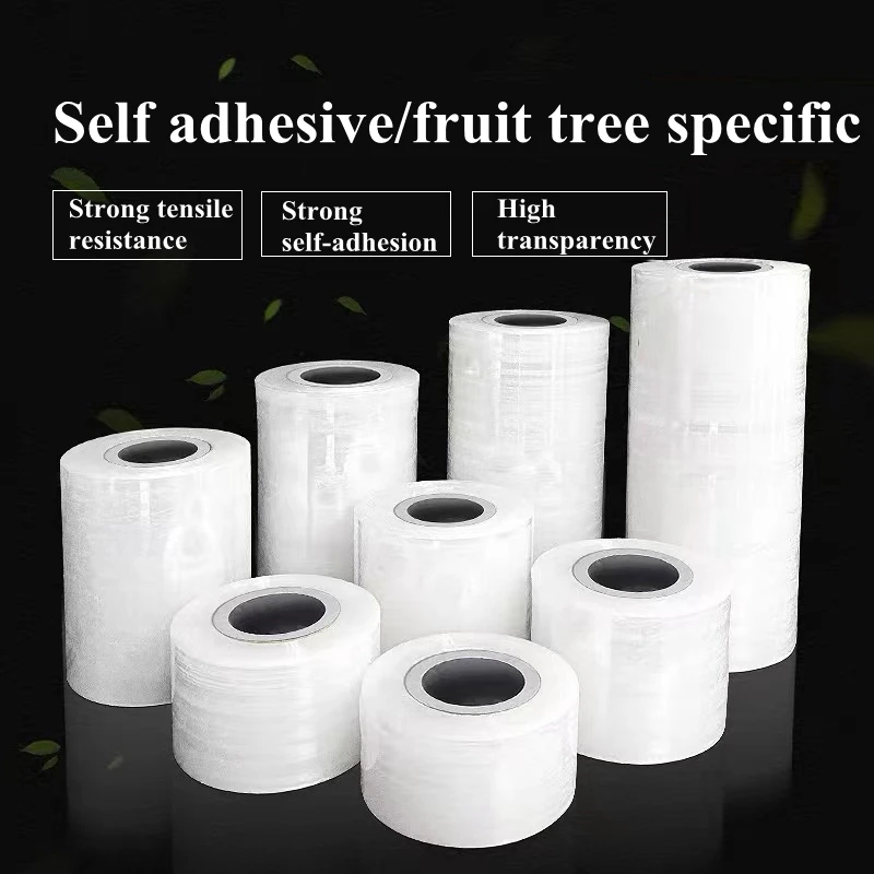 PE Grafting Film Garden Fruit Tree Plants Self-adhesive Grafting Tape Multifunctional Stretchable Winding Film Band Garden Tool