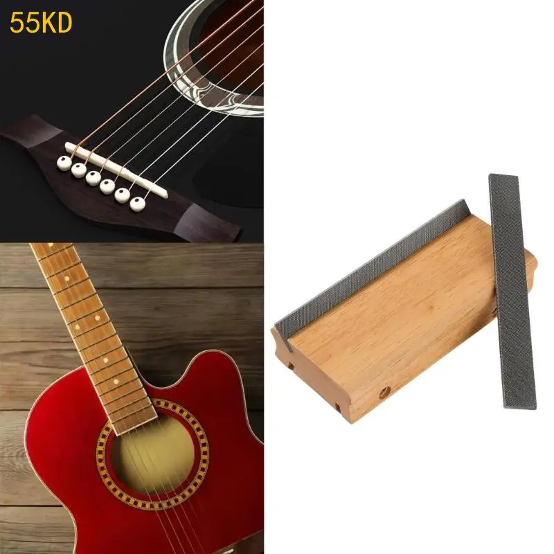 

55KD Guitar Frettrimmer Tool 3/23/35 Degree Adjustment Texture for Removing Burrs on Electric Bass Ukulele Fretboards