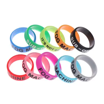 10 ks zastřihovací rukojeť na zastřihovač vlasů, gumová protiskluzová rukojeť na zastřihovače, kadeřnické ozdobné kroužky 8 nejlepší prodej zastřihovač holičství grip supreme - №7