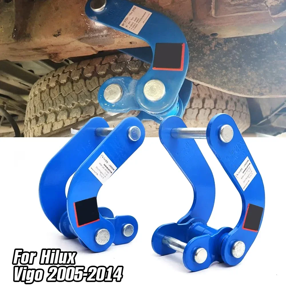 2Pcs Rear Comfort Double Shackles Suspension Lift Kits 4x4 Car Fit For Toyota Hilux Vigo KUN26 GGN26 2005-2014