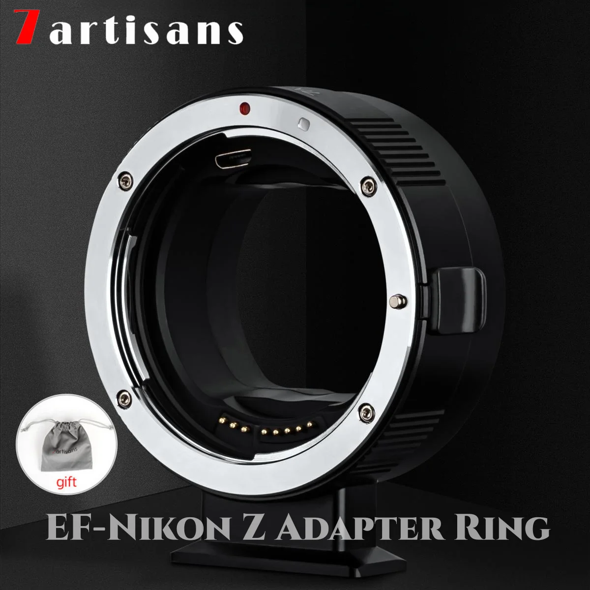 7artisans EF-NZ Auto-Focus Lens Mount Adapter Ring for EF/EF-S Lens to Nikon Z ZFC Z9 Z6II Mirrorless Camera Lens Converter Ring