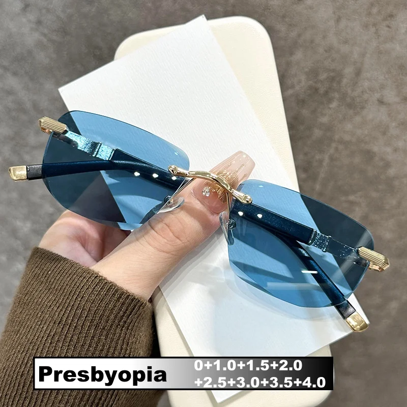 

Men Women Tea Lens Reading Glasses Unisex Retro Trendy Blue Light Blocking Glasses Ultralight Far Sight Presbyopia 0+1.0+1.5+4.0