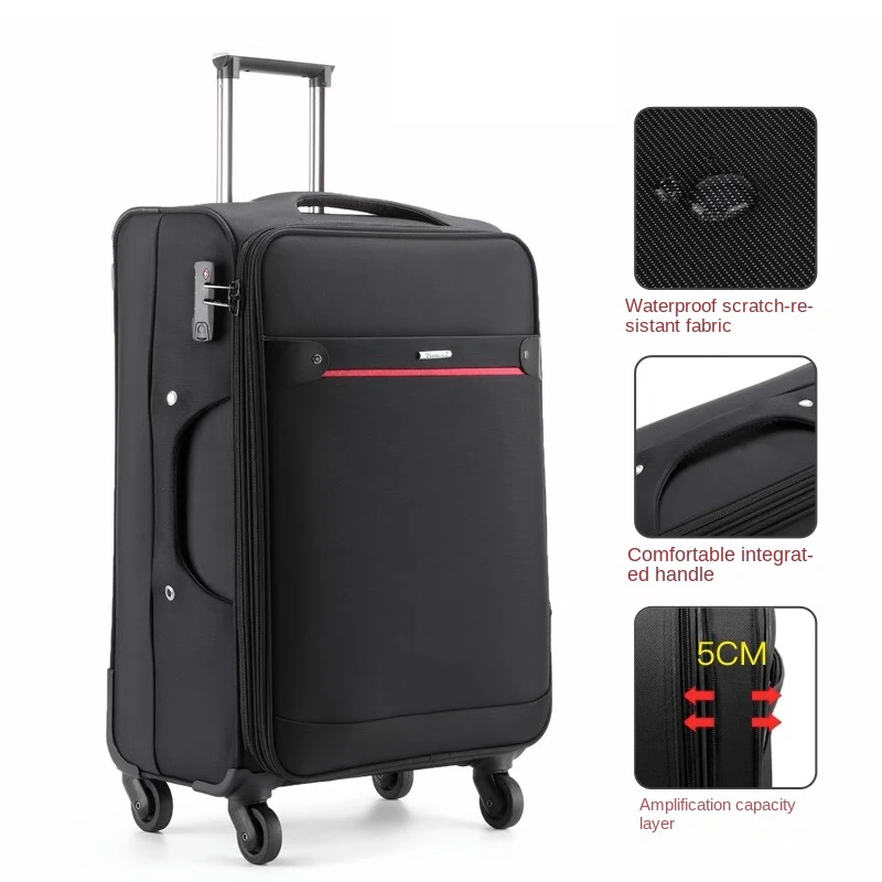 Oxford Cloth Suitcase 20/24/28/32-inch Large-Capacity Luggage Female Male Universal Wheel Business Travel Case