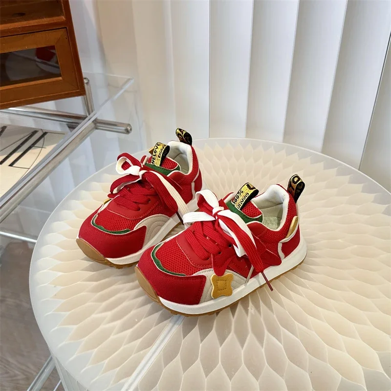 

2025 Children Casual Shoes for Girls Boys Autumn New Fashion Korean Style Soft Bottom Anti-slippery Versatile Outside Sneakers
