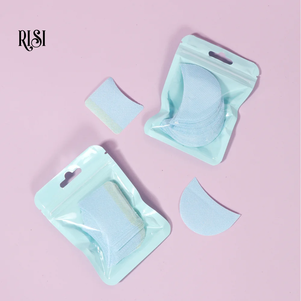 RISI 50 個使い捨てまつげパッチパッドまつげリムーバーパッチパッドを除去するためのまつげエクステンションメイクアップツール
