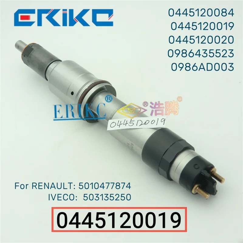 0445120019 Diesel Fuel Injector 0 445 120 019 Common Rail Injector 0445 120 019 Fuel Injector Assembly fit for RENAUL IVECO