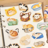 Mr. Paper-Juego de pegatinas de animales, 120 hojas/paquete, pegatinas bonitas para decoración del hogar de mascotas, regalos para estudiantes de regreso a la escuela