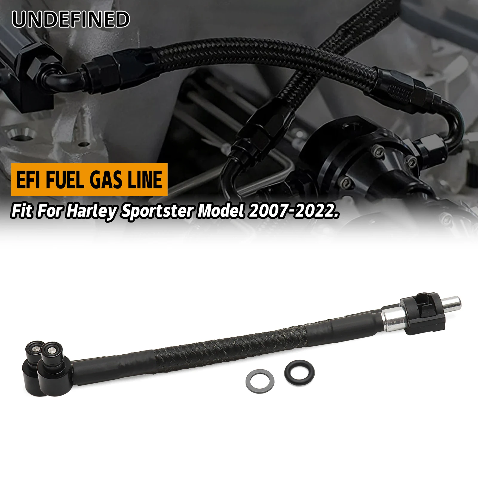 

Replace 27693-07 EFI Gas Fuel Line For Harley Sportster 2007-2022 883 Roadster XLR XL883L XL883R XL1200X Forty-Eight XL1200R