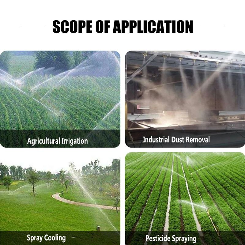 H50 Strong Metal Big Rain Gun Sprinkler For Farmland Irrigation System Industrial Dedusting Agricultural Irrigation Tool