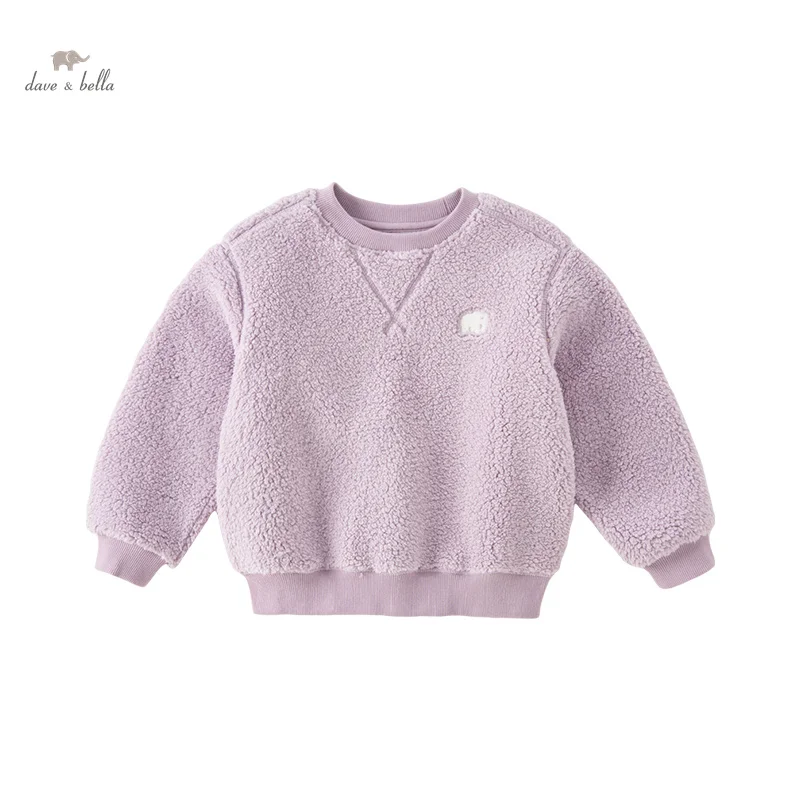 Dave Bella 2023 New Autumn Winter Girls Boys Baby Children Top Sweatshirt Casual Fashion Pullover Gentle Outdoor Party DB4237447