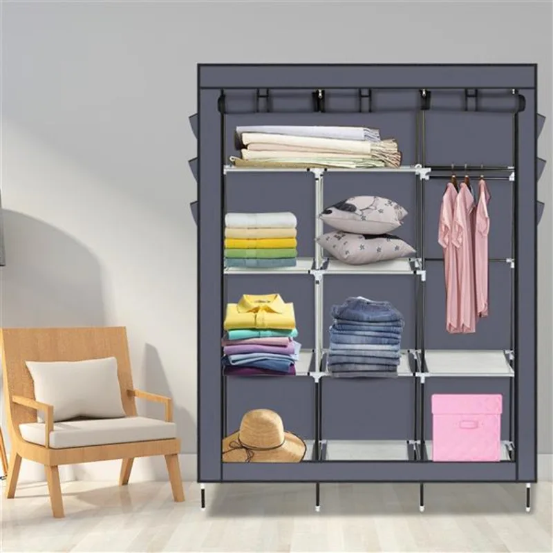 

High Leg Canvas-free Wardrobe With Side Fabric Help To Classify Your Messy Clothes So As To Reduce Searching Time