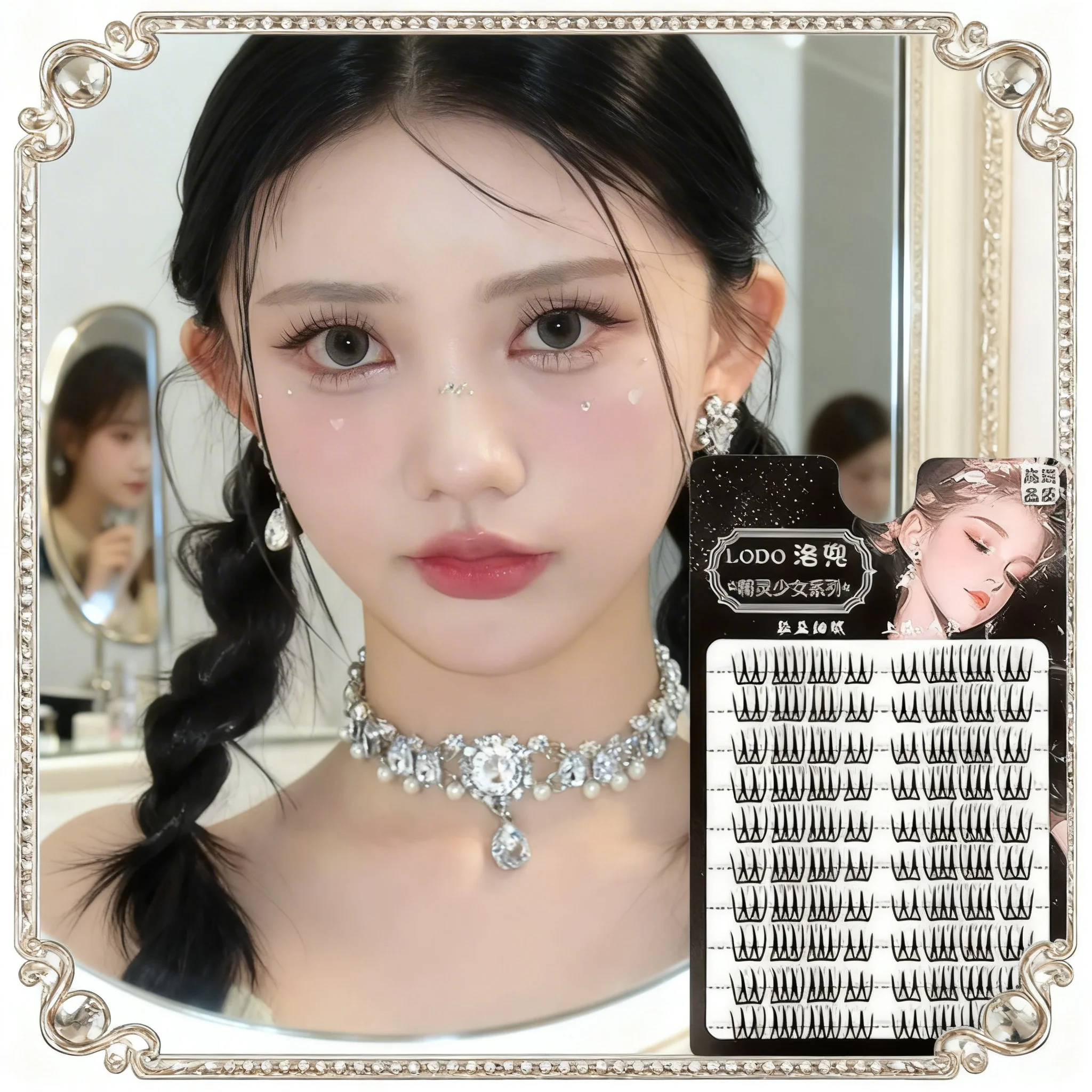 1/3 Sets DIY Voluminöse Klebefreie Selbstklebende Falsche Wimpern 5D Flauschige Dicke Natürliche Wimpernverlängerung Einfache Anime-Wimpern