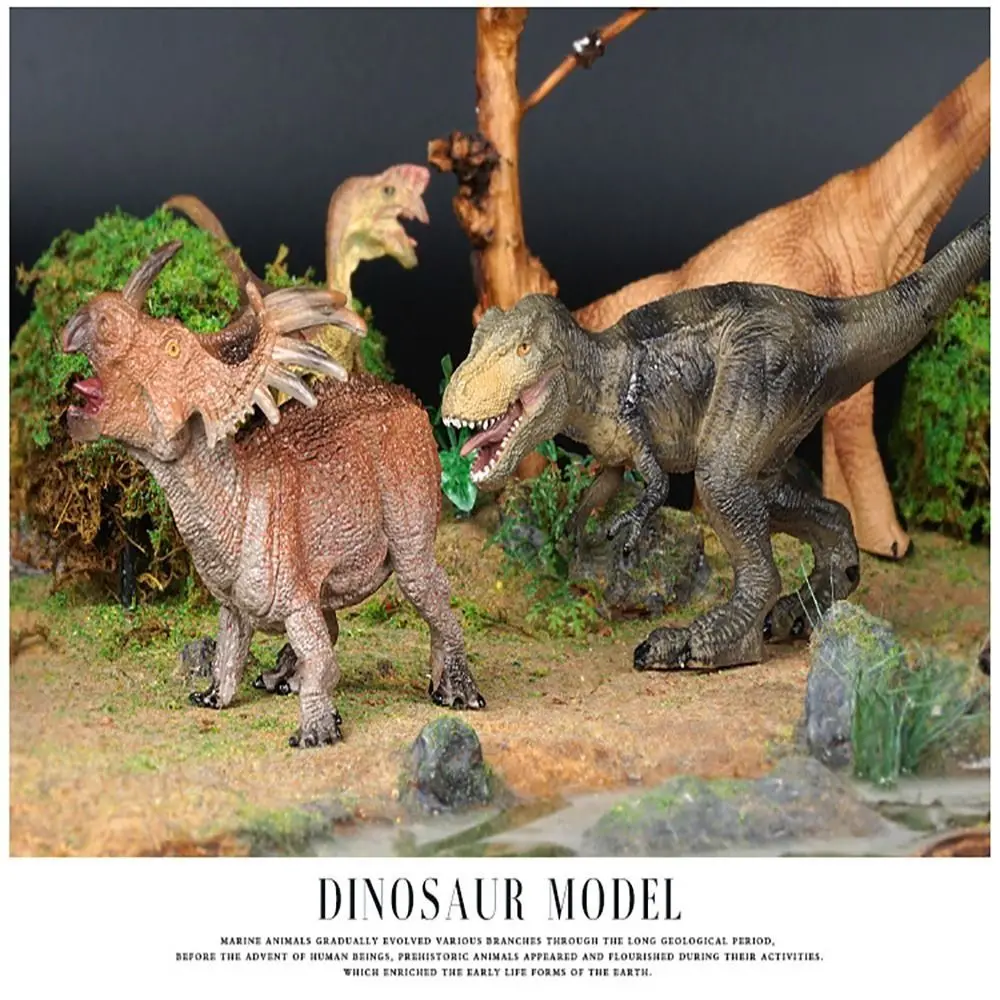 Vários tamanhos modelo de dinossauro realista educacional dinossauro jurássico borracha figuras de ação cena decoração