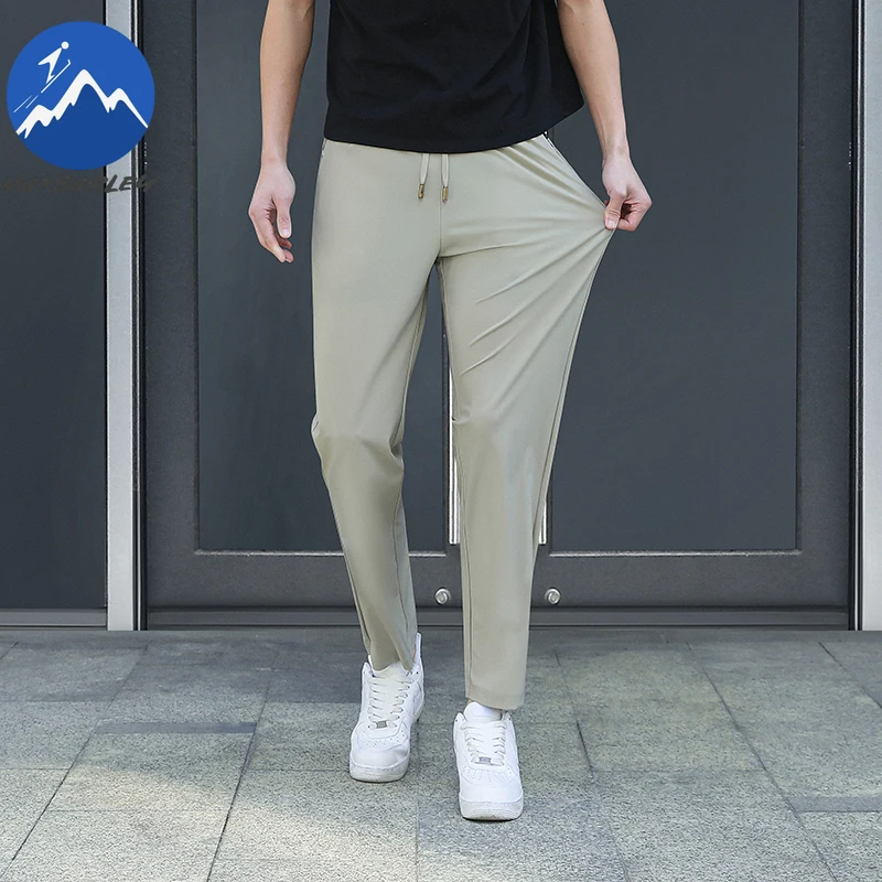 

Maxbarley Running Sweatpants Men Gym Sports Joggers Quick Drying Breathable Sportswear Training Spring Summer Fishing Trousers