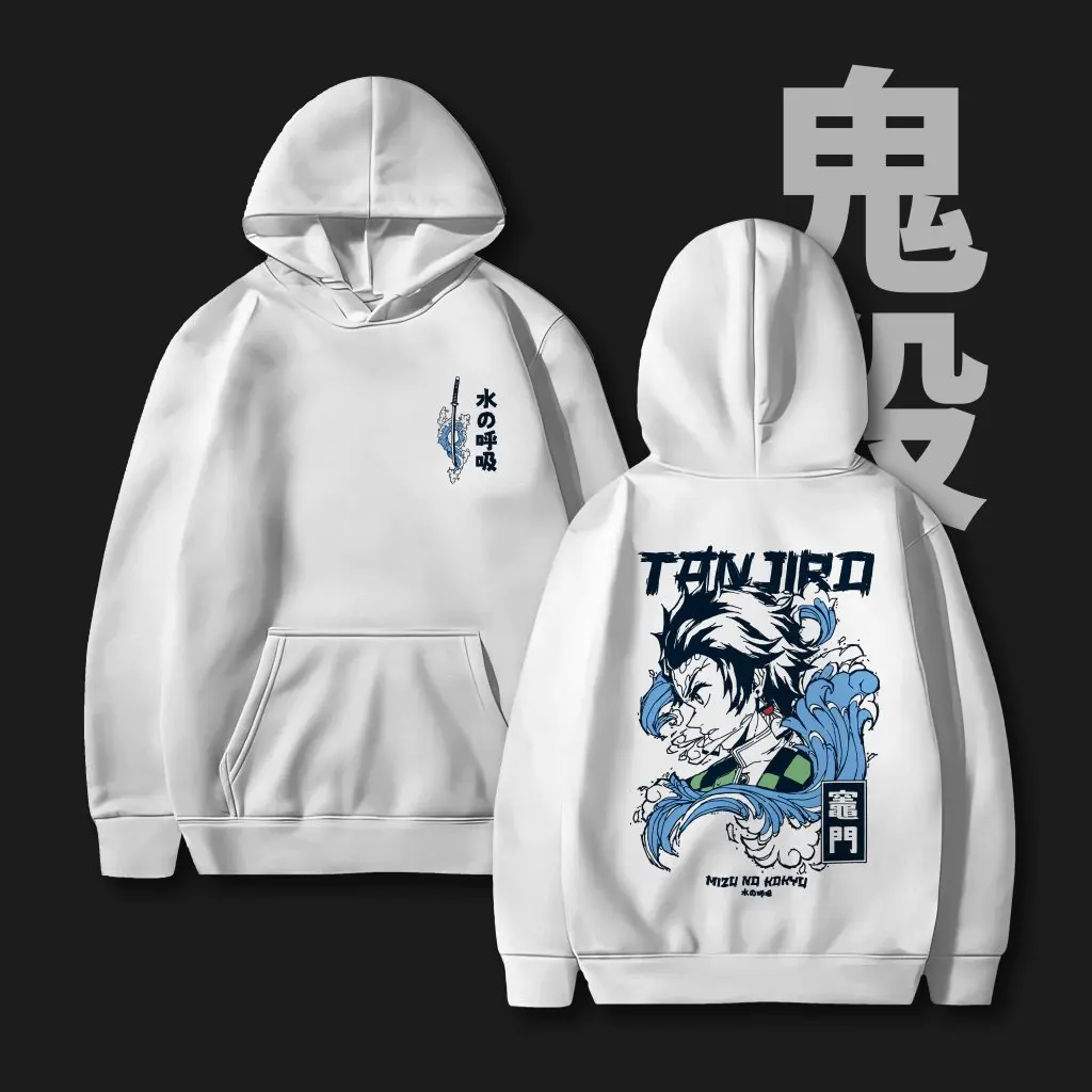 

Demon Slayer Tanjiro Hoodie Men Women Anime Cosplay Hooded Sweatshirt Autumn Winter Casual Streetwear Cotton Pullover Y2k Tops