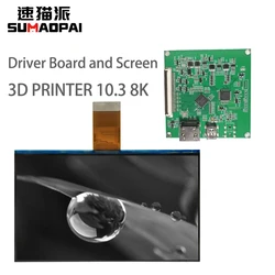BOE 10.3 Inch 8K 3D Printer Accessories 385 405nm Yellow polarizer Lcd Mono Jewelry Dental Special Monochrome Screen