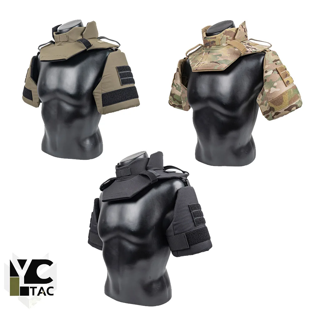 YCTAC Tactical Shoulder Neck Protection Set Airsoft Armor Pad for Tactical Vest CS Game Combat Training Outdoor Gear