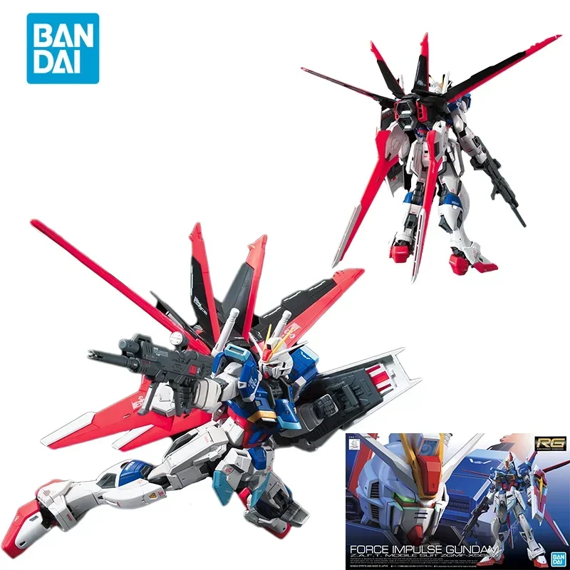 Spot Direct Delivery Bandai Original Anime GUNDAM Model RG 1/144 FORCE IMPULSE GUNDAM Action Figure Assembly Toys For Children