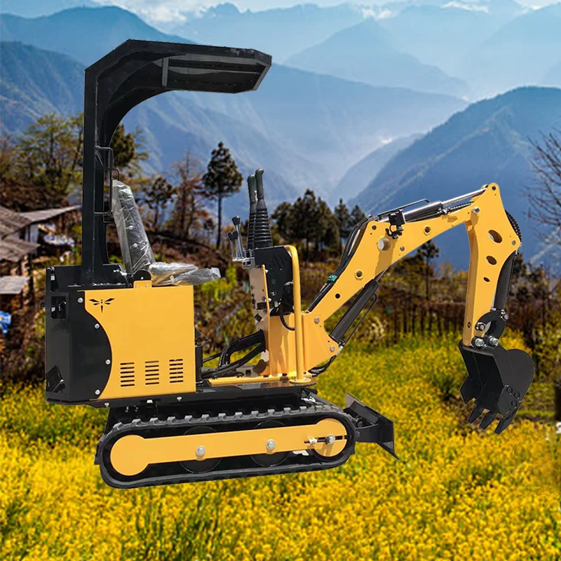 

Customized 1 Ton 0.8 Ton Mini Excavator Small Digger With Hydraulic Thumb Clip