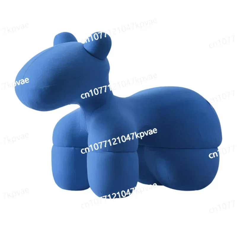 Pony Chair Creative Animal Stool Living Room Minimalist Adult Leisure Ornaments Nordic Puppy Chair Ottoman Muebles Bench Pouf