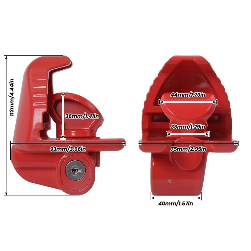 قفل وصلة أمان عالي قافلة وصلة مقطورة اقتران قفل السحب العالمي مع ملحقات المفاتيح أجزاء RV المضادة للسرقة