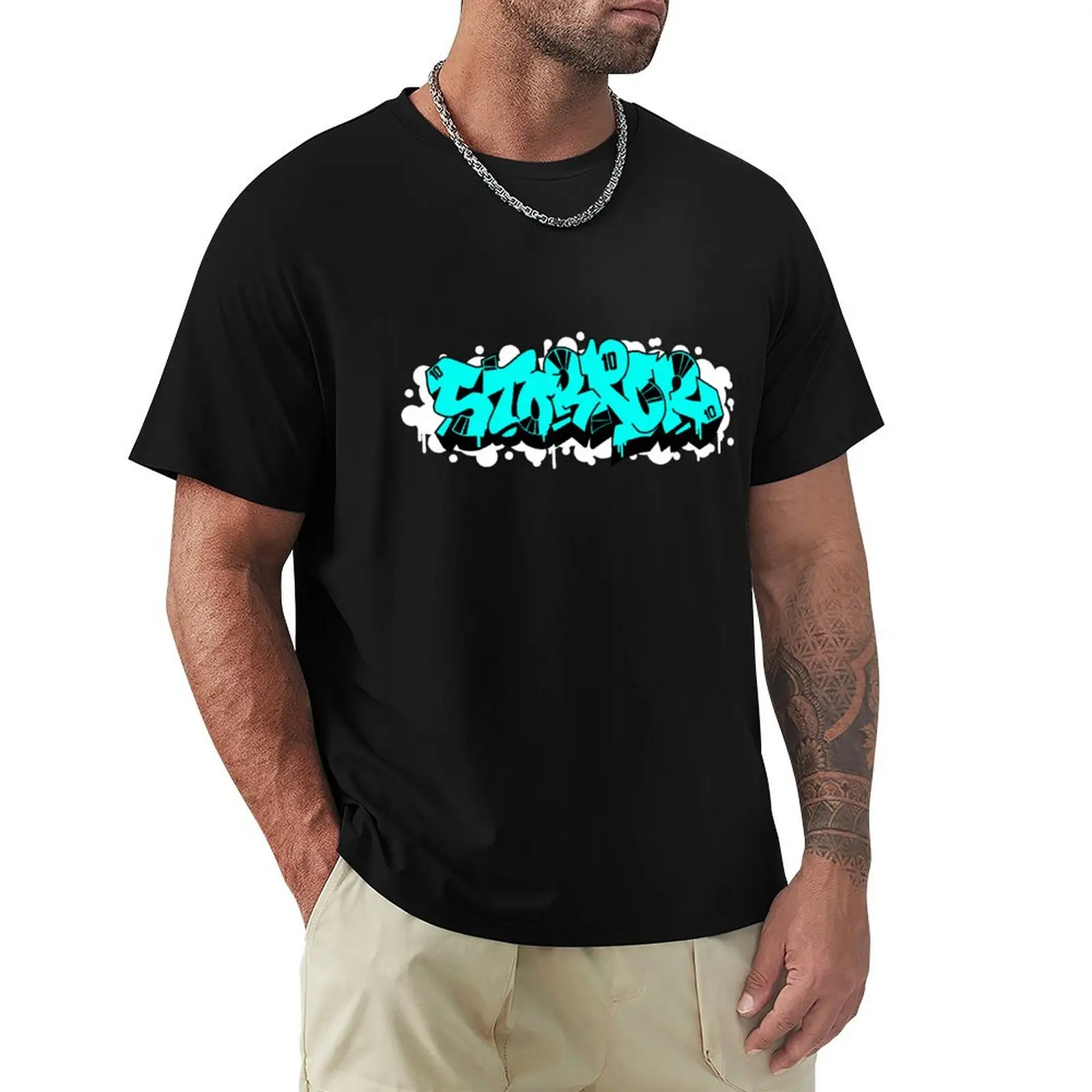 

Storror Graffiti T-Shirt summer 2025 baggy shirts clothes for men