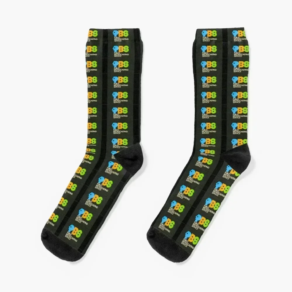 

Vintage PBS Logo Socks snow Sports Socks Women Men's