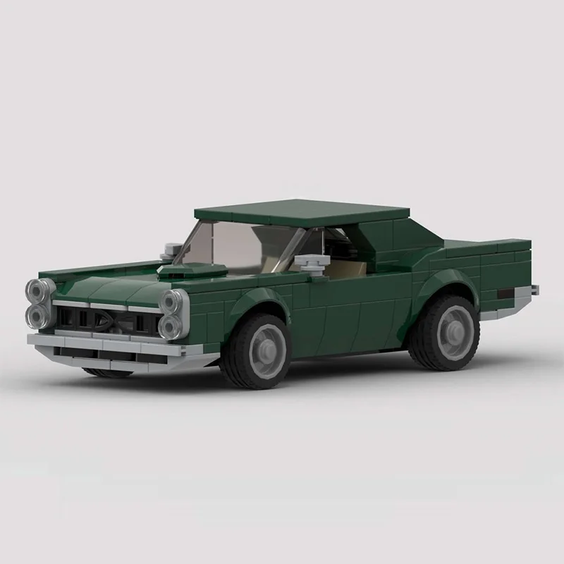 Model Mobil Kota MOC Building Bricks GTO American Muscle Car Modular Technology Hadiah Liburan Anak-anak Mainan Rakitan