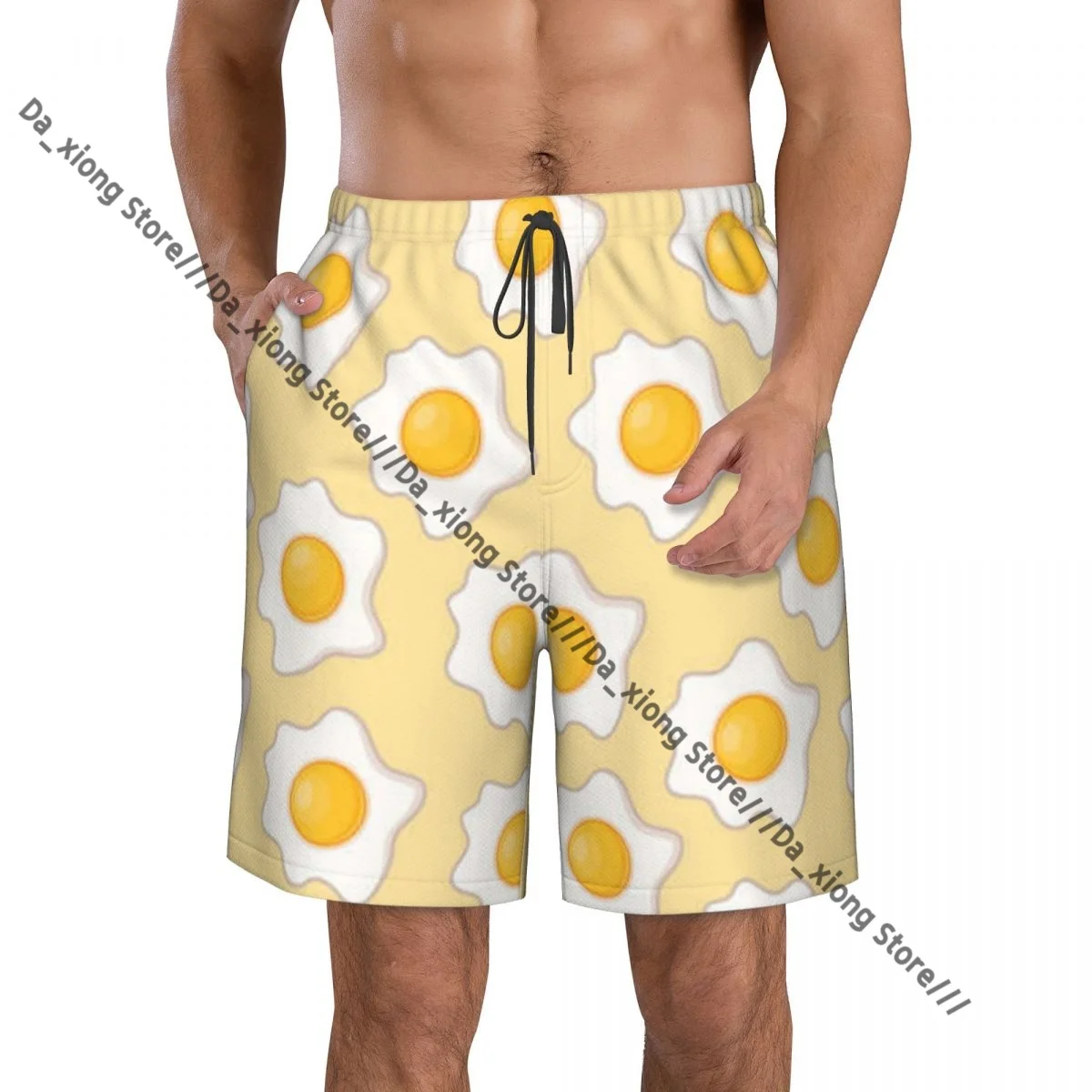 

Egg Background Quick Dry Swimming Shorts For Men Swimwear Swimsuit Trunk Bathing Beach Wear