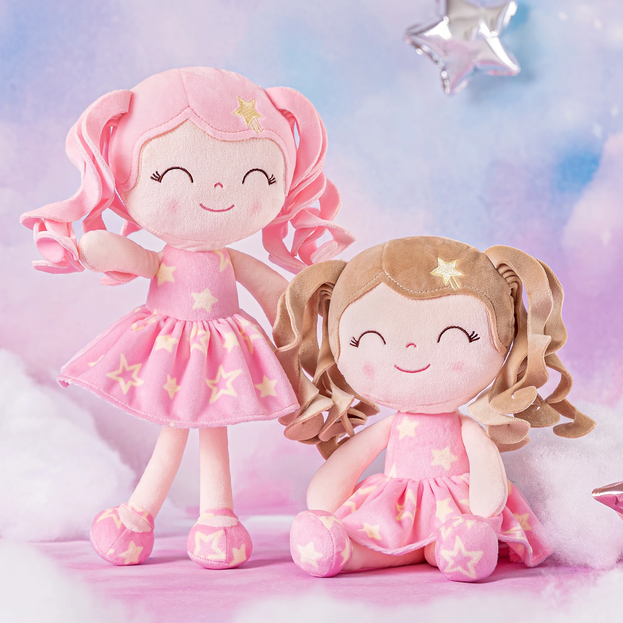 

Gloveleya Plush Doll curly hair dolls 2023 new design Star Series toys 30cm