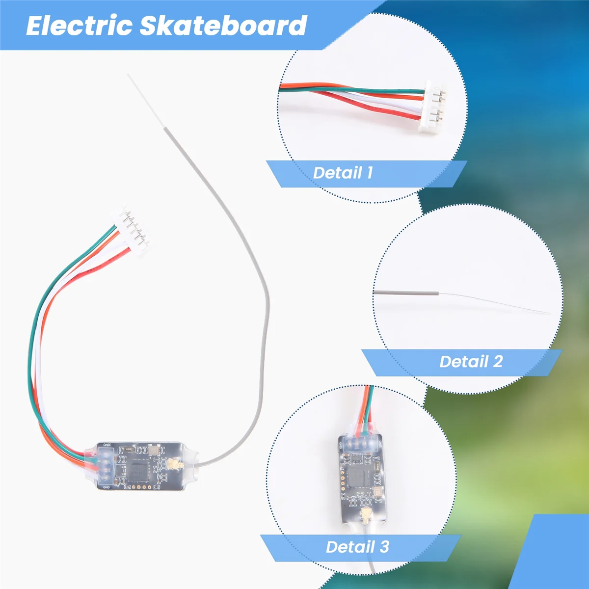 フリップスキーワイヤレスBluetoothモジュール,電動スケートボード用,vescツール,2.4g,vesc