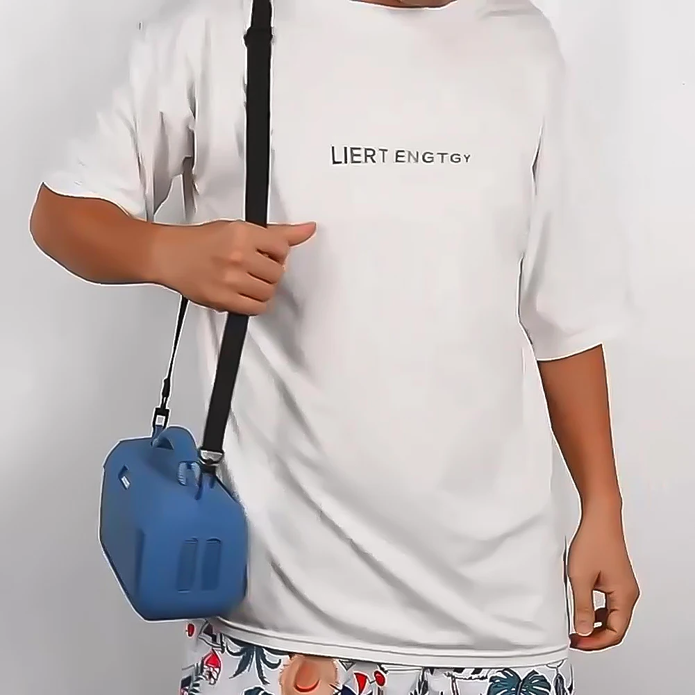 Silicone Cover Case with Shoulder Strap Travel Carrying Case Protective Case Cover Skin for Bose SoundLink Max Portable Speaker